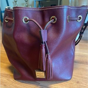 Dooney & Bourke Saffiano Leather Drawstring Bag